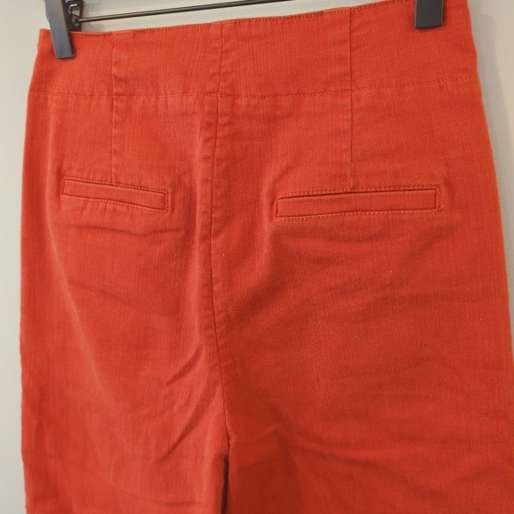 ASTR Pants Wide Leg Flare Crop Orange size Small - Picture 4 of 7